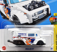 Load image into Gallery viewer, Hot Wheels 2024 Mailed It! White #164 HW Art Cars 10/10 New Long Card