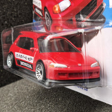 Load image into Gallery viewer, Hot Wheels 2024 '92 Honda Civic EG Red #95 HW J-Imports 4/10 New
