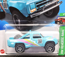 Load image into Gallery viewer, Hot Wheels 2024 '87 Dodge D100 Cyan #38 HW Reverse Rake 1/5 New Long Card
