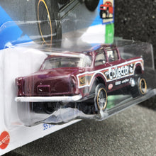 Load image into Gallery viewer, Hot Wheels 2024 '55 Chevy Bel Air Gasser Maroon #63 HW Reverse Rake 2/5 New Long Card