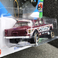 Load image into Gallery viewer, Hot Wheels 2024 '55 Chevy Bel Air Gasser Maroon #63 HW Reverse Rake 2/5 New Long Card