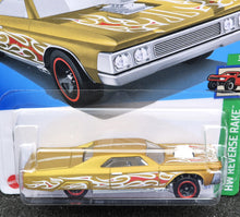Load image into Gallery viewer, Hot Wheels 2024 Layin' Lowrider Matte Gold #113 HW Reverse Rake 3/5 New Long Card