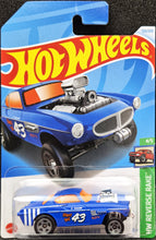 Load image into Gallery viewer, Hot Wheels 2024 Volvo P1800 Gasser Matte Blue #153 HW Reverse Rake 4/5 New Long Card