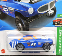 Load image into Gallery viewer, Hot Wheels 2024 Volvo P1800 Gasser Matte Blue #153 HW Reverse Rake 4/5 New Long Card