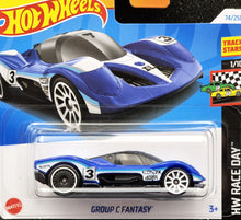 Load image into Gallery viewer, Hot Wheels 2024 Group C Fantasy Dark Blue #74 HW Race Day 1/10 New