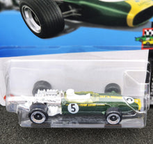 Load image into Gallery viewer, Hot Wheels 2024 '67 Lotus Type 49 British Racing Green #188 HW Race Day 8/10 New Long Card