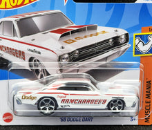 Load image into Gallery viewer, Hot Wheels 2024 '68 Dodge Dart White #142 Muscle Mania 1/5 New