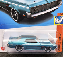 Load image into Gallery viewer, Hot Wheels 2024 '69 Mercury Cougar Eliminator Teal #171 Muscle Mania 3/5 New Long Card