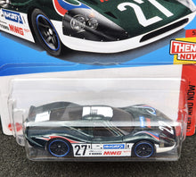 Load image into Gallery viewer, Hot Wheels 2024 '67 Ford GT40 Mk.IV Dark Green #220 Then and Now 5/10 New Long Card