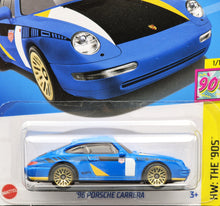Load image into Gallery viewer, Hot Wheels 2024 '96 Porsche Carrera Blue #174 HW: The '90s 1/10 New Long Card