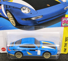 Load image into Gallery viewer, Hot Wheels 2024 '96 Porsche Carrera Blue #174 HW: The '90s 1/10 New Long Card