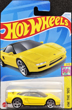 Load image into Gallery viewer, Hot Wheels 2024 '90 Acura NSX Yellow #175 HW: The '90s 2/10 New Long Card