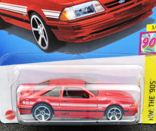 Load image into Gallery viewer, Hot Wheels 2024 '92 Ford Mustang Red #194 HW: The '90s 3/10 New Long Card