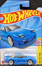 Load image into Gallery viewer, Hot Wheels 2024 '96 Nissan 180SX Type X Sky Blue #211 HW: The '90s 6/10 New Long Card