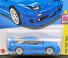 Load image into Gallery viewer, Hot Wheels 2024 '96 Nissan 180SX Type X Sky Blue #211 HW: The '90s 6/10 New Long Card