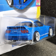 Load image into Gallery viewer, Hot Wheels 2024 '96 Nissan 180SX Type X Sky Blue #211 HW: The '90s 6/10 New Long Card