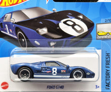 Load image into Gallery viewer, Hot Wheels 2024 Ford GT40 Dark Blue #12 Factory Fresh 2/10 New