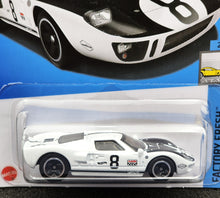 Load image into Gallery viewer, Hot Wheels 2024 Ford GT40 White #12 Factory Fresh 2/10 New Long Card