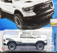 Load image into Gallery viewer, Hot Wheels 2024 2020 RAM 1500 Rebal White #24 Factory Fresh 3/10 New Long Card