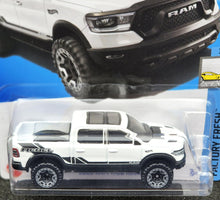 Load image into Gallery viewer, Hot Wheels 2024 2020 RAM 1500 Rebal White #24 Factory Fresh 3/10 New Long Card