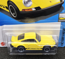 Load image into Gallery viewer, Hot Wheels 2024 Porsche 911 Carrera RS 2.7 Yellow #46 Factory Fresh 4/10 New Long Card