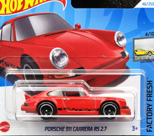Load image into Gallery viewer, Hot Wheels 2024 Porsche 911 Carrera RS 2.7 Red #46 Factory Fresh 4/10 New