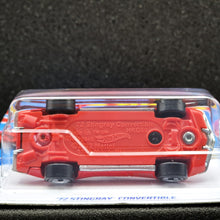 Load image into Gallery viewer, Hot Wheels 2024 '72 Stingray Convertible Red #47 Factory Fresh 5/10 New Long Card
