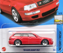 Load image into Gallery viewer, Hot Wheels 2024 '94 Audi Avant RS2 Red #133 Factory Fresh 9/10 New Long Card