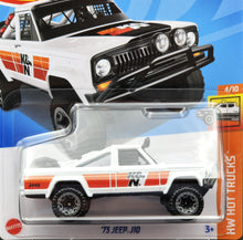 Load image into Gallery viewer, Hot Wheels 2024 '73 Jeep J10 White HW Hot Trucks 4/10 New Long Card