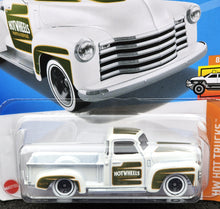 Load image into Gallery viewer, Hot Wheels 2024 '52 Chevy White #139 HW Hot Trucks 8/10 New Long Card