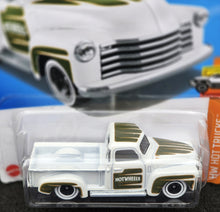 Load image into Gallery viewer, Hot Wheels 2024 '52 Chevy White #139 HW Hot Trucks 8/10 New Long Card