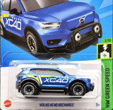 Load image into Gallery viewer, Hot Wheels 2024 Volvo XC40 Recharge Blue #14 HW Green Speed 2/10 New Long Card