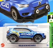 Load image into Gallery viewer, Hot Wheels 2024 Volvo XC40 Recharge Blue #14 HW Green Speed 2/10 New Long Card