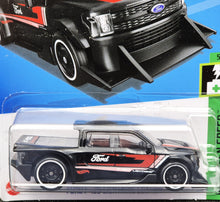 Load image into Gallery viewer, Hot Wheels 2024 Ford F-150 Lightning Custom Black #37 HW Green Speed 5/10 New Long Card