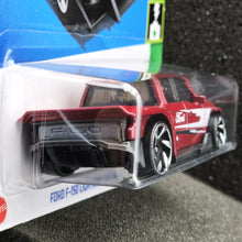 Load image into Gallery viewer, Hot Wheels 2024 Ford F-150 Lightning Custom Red #37 HW Green Speed 5/10 New Long Card