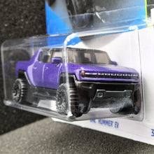 Load image into Gallery viewer, Hot Wheels 2024 GMC Hummer EV Purple #62 HW Green Speed 6/10 New Long Card