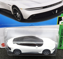 Load image into Gallery viewer, Hot Wheels 2024 DeLorean Alphas White #85 HW Green Speed 7/10 New Long Card