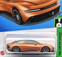 Load image into Gallery viewer, Hot Wheels 2024 DeLorean Alphas Copper #85 HW Green Speed 7/10 New Long Card