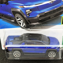 Load image into Gallery viewer, Hot Wheels 2024 Silverado EV RST Blue #110 HW Green Speed 8/10 New Long Card