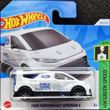 Load image into Gallery viewer, Hot Wheels 2024 Ford Performance Supervan 4 White #128 HW Green Speed 9/10 New