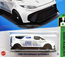 Load image into Gallery viewer, Hot Wheels 2024 Ford Performance Supervan 4 White #128 HW Green Speed 9/10 New Long Card