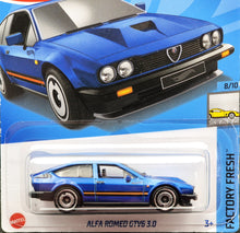 Load image into Gallery viewer, Hot Wheels 2024 Alfa Romeo GTV6 3.0 Blue #98 Factory Fresh 8/10 New Long Card