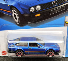 Load image into Gallery viewer, Hot Wheels 2024 Alfa Romeo GTV6 3.0 Blue #98 Factory Fresh 8/10 New Long Card