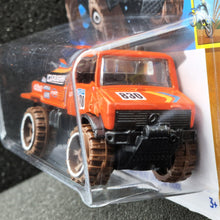 Load image into Gallery viewer, Hot Wheels 2024 Mercedes-Benz Unimog 1300L Orange #178 HW Dirt 1/10 New Long Card
