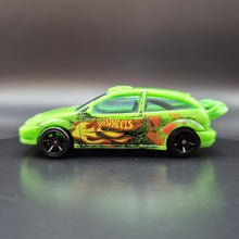Load image into Gallery viewer, Hot Wheels 2011 Ford Focus (2005) Neon Green Team Hot Wheels 5 Pack Loose
