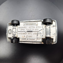 Load image into Gallery viewer, Matchbox 1992 Vauxhall Astra GTE/Opel Kadett GSi White #8 Matchbox 1-75 Series