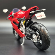 Load image into Gallery viewer, Maisto 2014 Ducati 1199 Panigale Red 1:12 Die Cast Motorbike