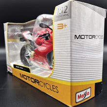 Load image into Gallery viewer, Maisto 2014 Ducati 1199 Panigale Red 1:12 Die Cast Motorbike