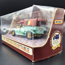 Load image into Gallery viewer, Matchbox 1918 Crossley Pickup Truck Light Green Olympic Heritage Collectable - Antwerp 1920