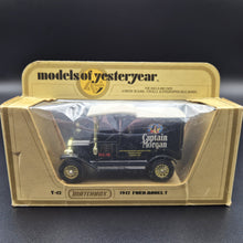 Load image into Gallery viewer, Matchbox 1912 Ford Model T Captain Morgan Black Models Of Yesteryear Y12